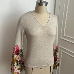 INC International Concepts long sleeve V neck pullover. 80% rayon, 20%rayon.